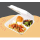  Lunch Box 3-Compartment , 200 PCS, صندوق غداء قابل للتحلل الحيوي في 3 أقسام