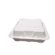  Lunch Box 3-Compartment , 200 PCS, صندوق غداء قابل للتحلل الحيوي في 3 أقسام